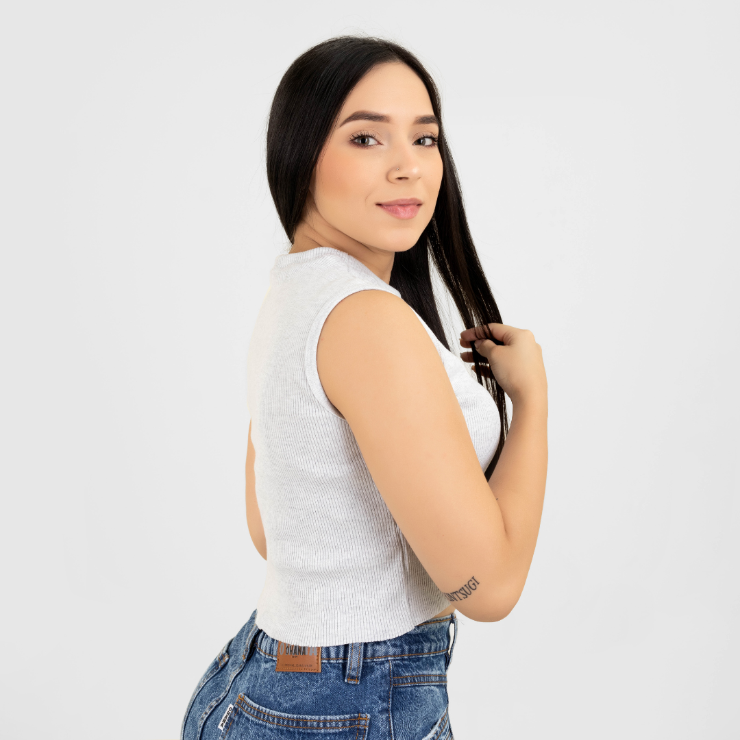 CAMISA TELA RIB LICRADO REF C-1013