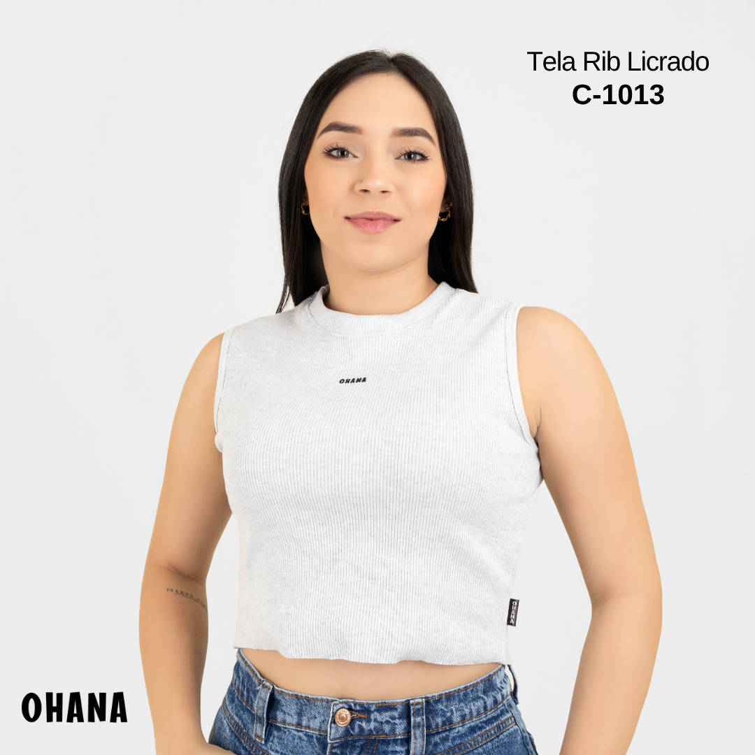 CAMISA TELA RIB LICRADO  REF C-1013