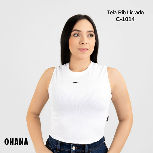 CAMISA TELA RIB LICRADO  REF C-1014