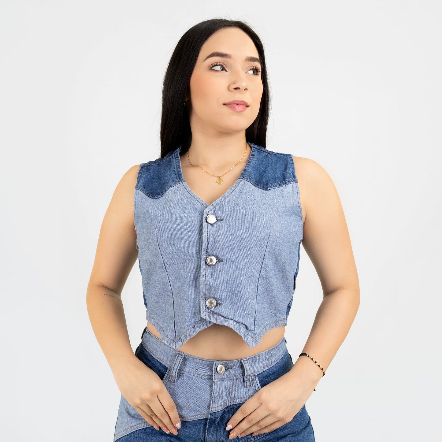 SETS DENIM REF 1220 (chaleco y bermuda)