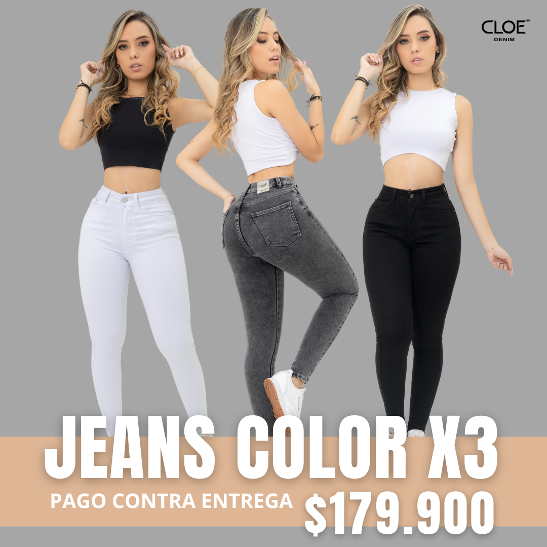 PROMOCIÓN X3 JEANS COLOR
